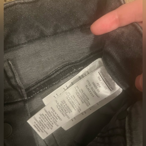 Good American Cigarette ankle jean slim fit size 6 28 - Picture 4 of 6